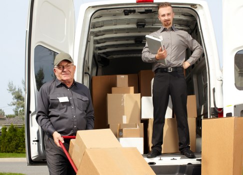 Customer submitting a complaint after a moving service issue