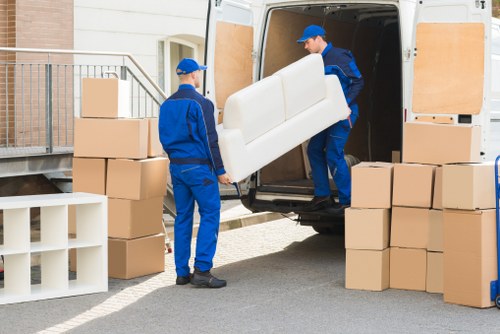 Local office moving team handling access and parking challenges in Holland Park