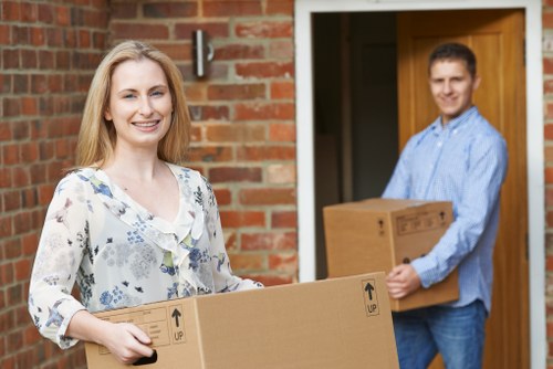 Packing boxes and protective materials for a Holland Park home move