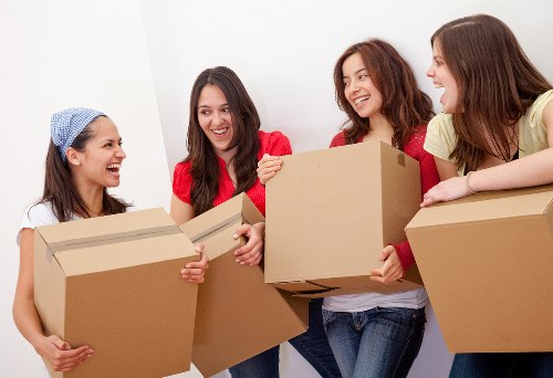 Packing and loading furniture for a Holland Park home relocation