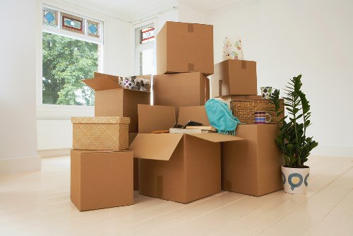Local van helping with flat relocation near Holland Park