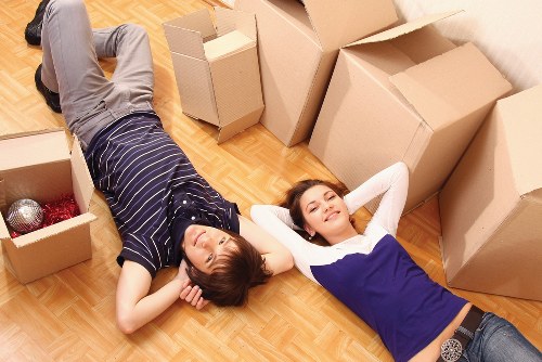 Careful loading of furniture for a Holland Park house move